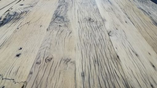 Oud eiken wagonplanken tafel - Afbeelding 4