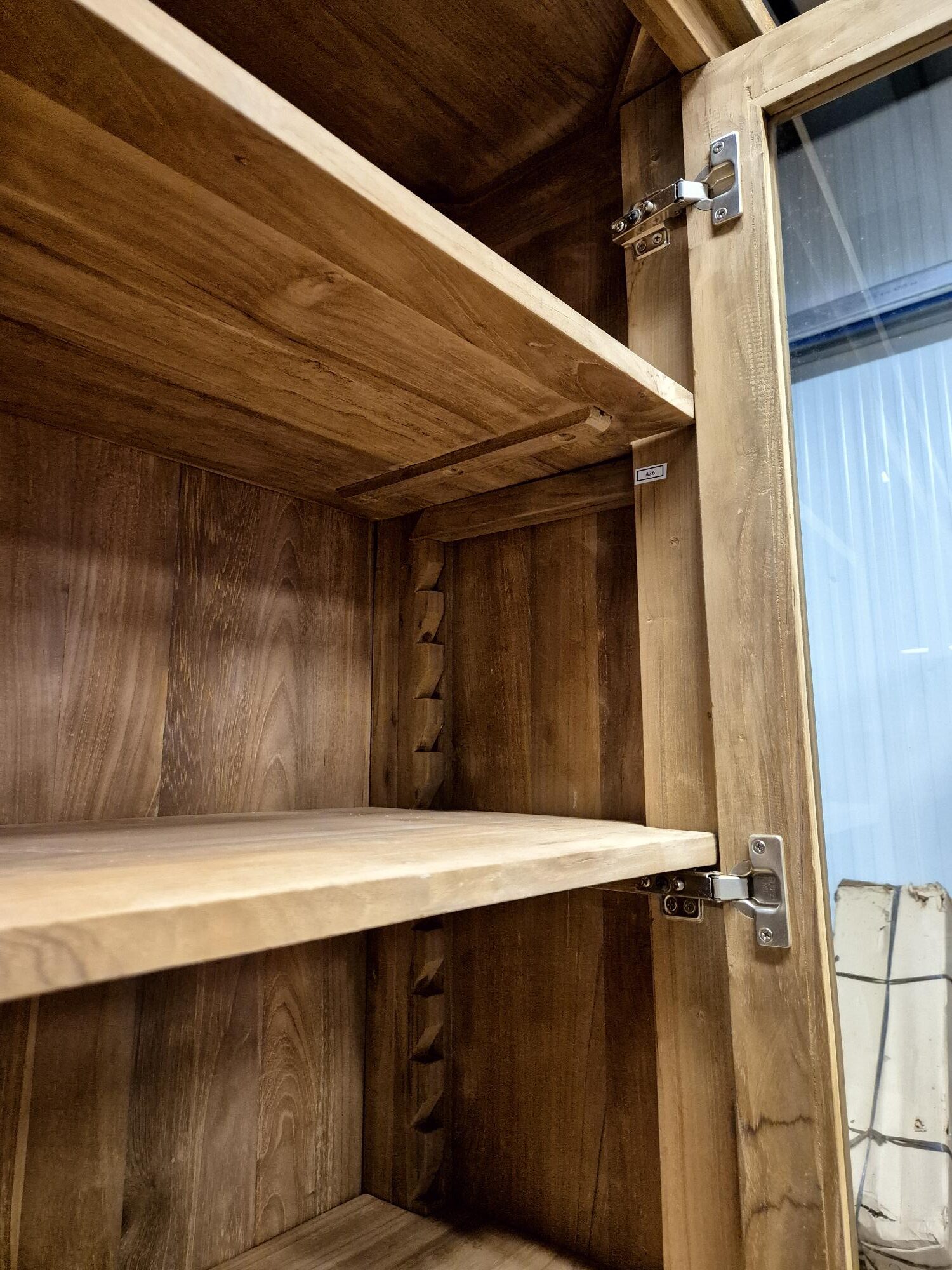 Buffetkast van oud teak 200 cm - Afbeelding 4