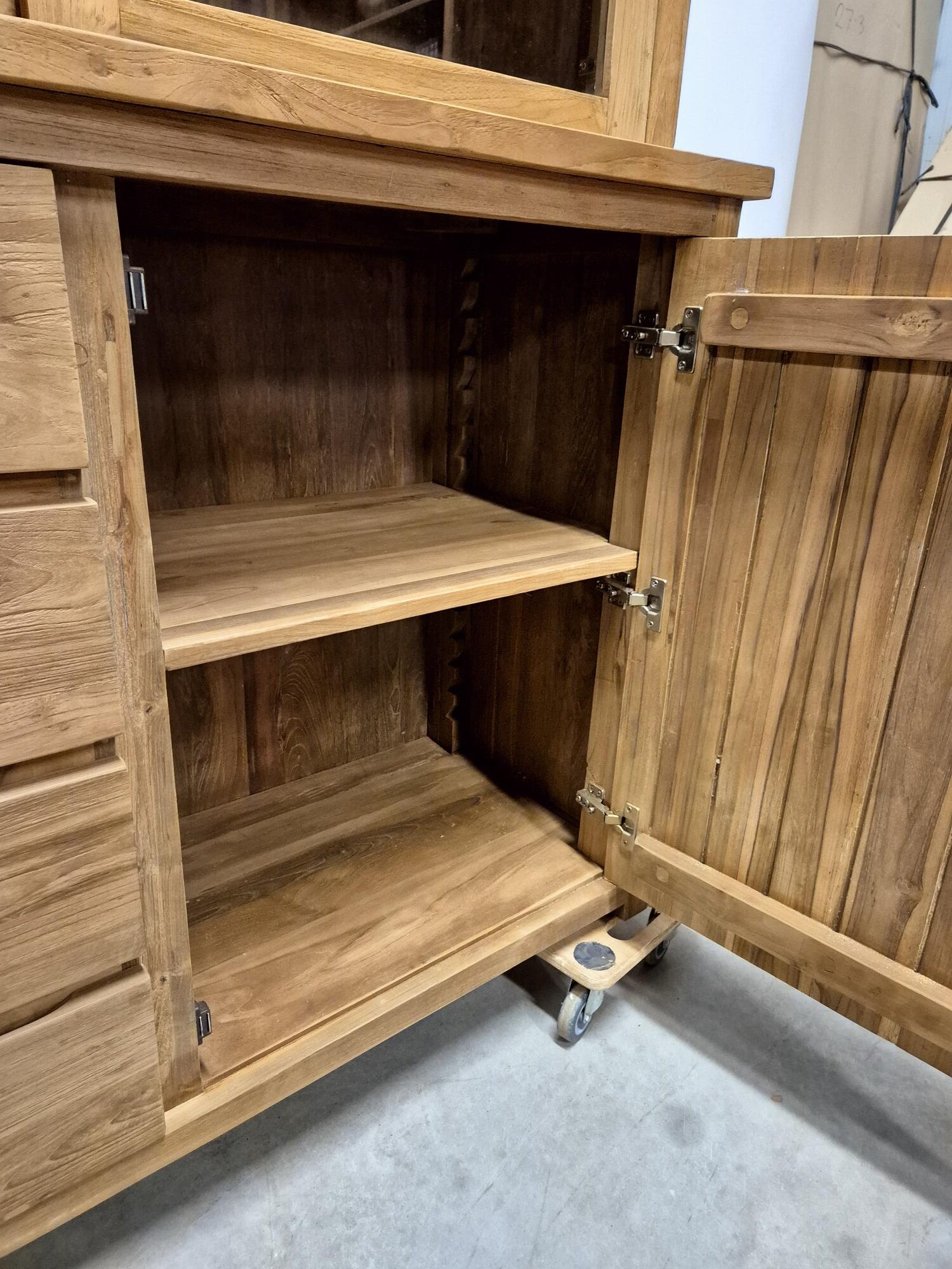 Buffetkast van oud teak 200 cm - Afbeelding 5