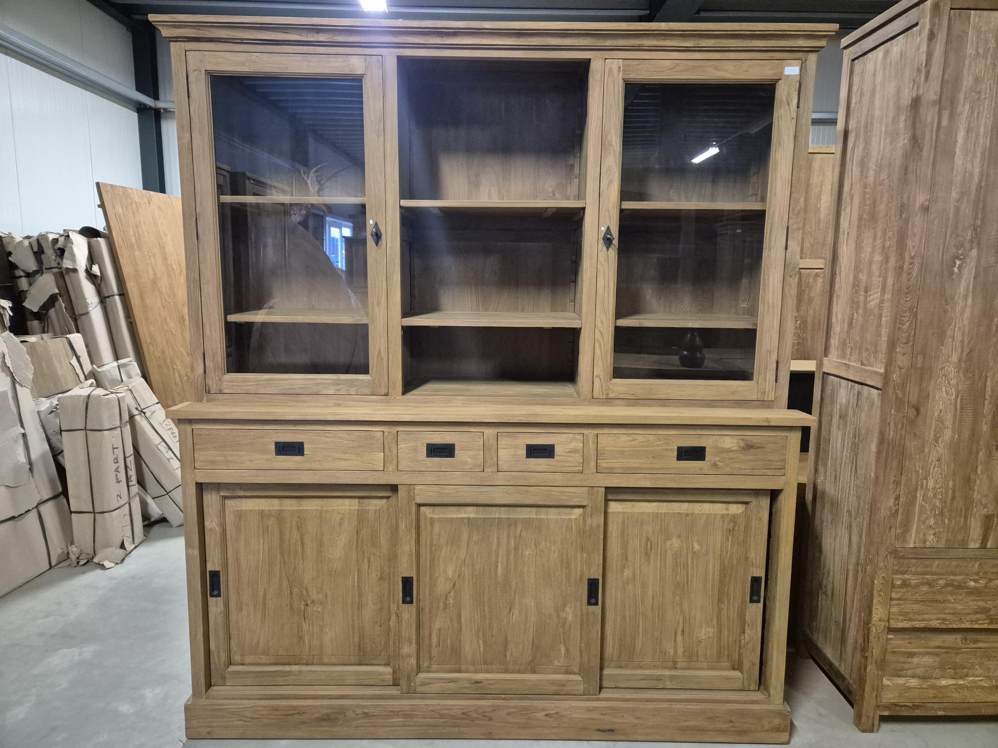 Teak buffetkast 180cm - Afbeelding 2