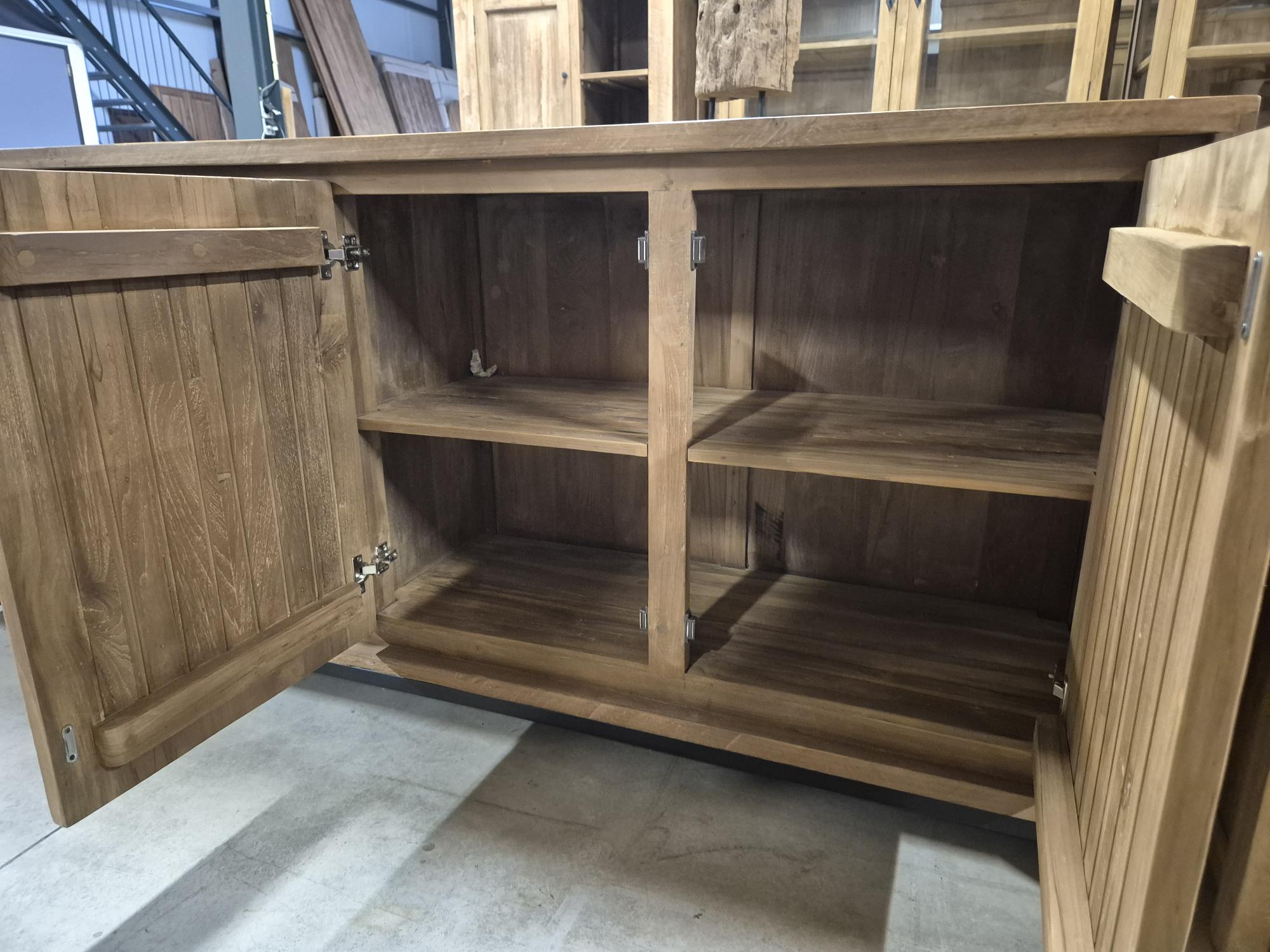 Teakhouten dressoir 220 cm - Afbeelding 4