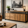 Teak dressoir 220cm