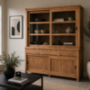 Strakke teak buffetkast 180 cm
