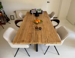 Alternative view of Teakhouten Tafel 300 cm met Matrixpoot