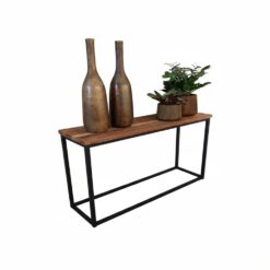 Industriële wandtafel voor hal of woonkamer (140 × 35)